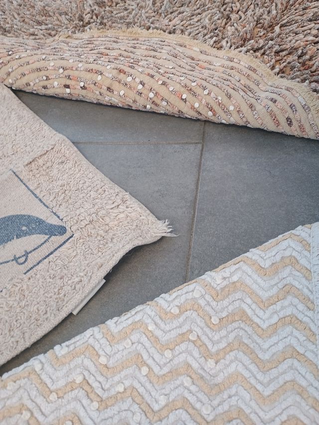 Tappeti Cotone Beige - Set 3