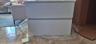 Mueble baño Sanchís blanco-gris