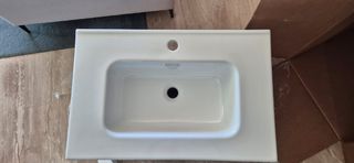 Mueble baño Sanchís blanco-gris