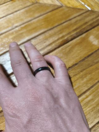 3 Anillos Titanio Negro -Talla 13 ,11,7