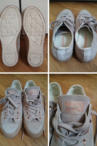 Converse size 38 in pelle scamosciata