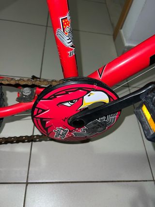 Bicicleta infantil Btwin 20" roja