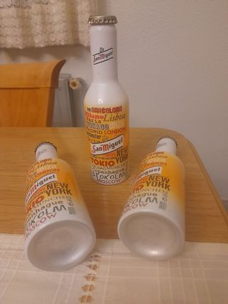 3 botellas San Miguel
