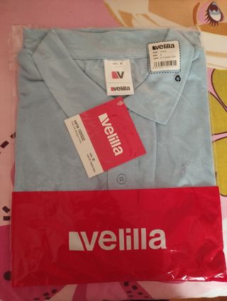 Polo Velilla nuevo etiqueta celeste claro talla M