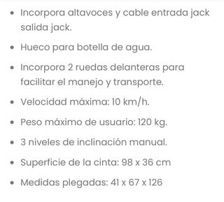 Cinta Caminar/Correr Plegable 1000W