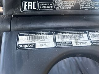 BUGABOO BEE 6 CON CAPAZO Y CAPOTA EXTRA INCLUIDA
