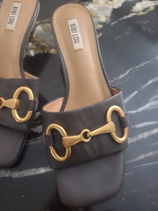 Sandalias Bibi Lou piel marrón dorado