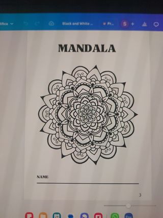 Vendo libro di mandala da colorare progettato dame