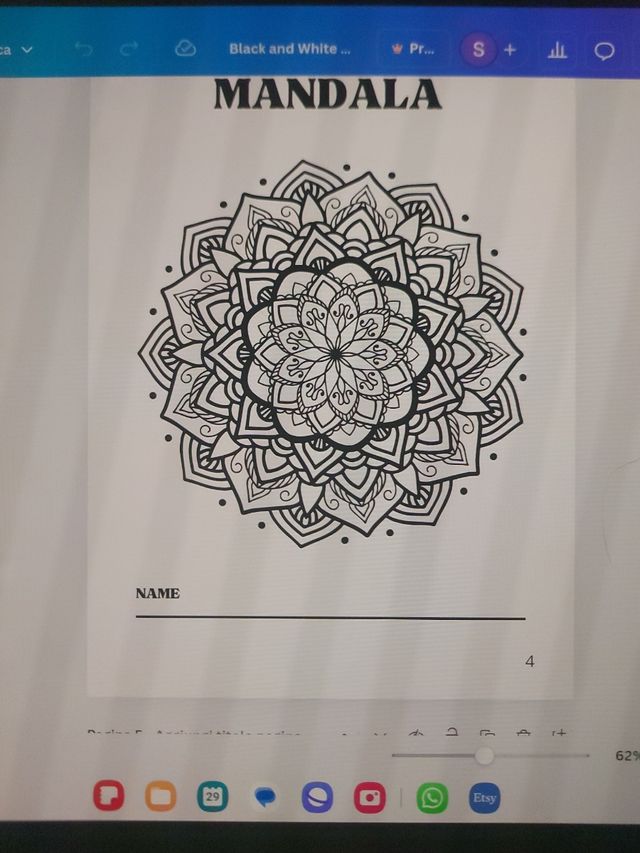 Vendo libro di mandala da colorare progettato dame