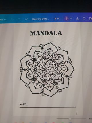 Vendo libro di mandala da colorare progettato dame