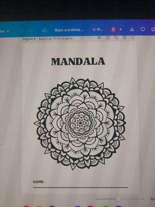 Vendo libro di mandala da colorare progettato dame