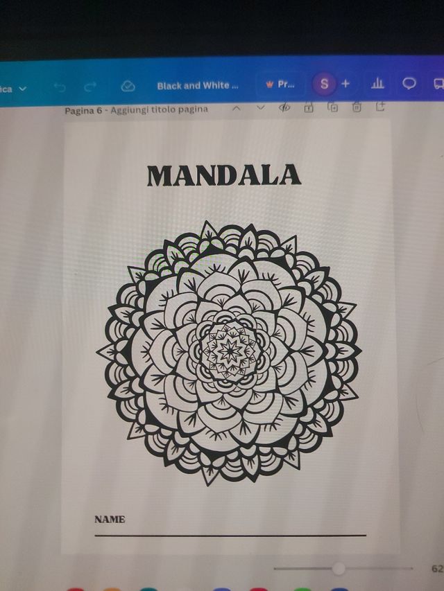 Vendo libro di mandala da colorare progettato dame