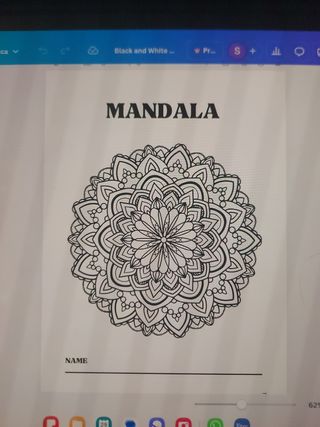 Vendo libro di mandala da colorare progettato dame