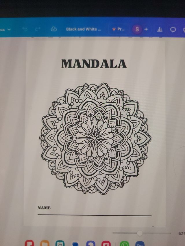 Vendo libro di mandala da colorare progettato dame