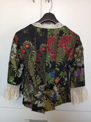 Traje Fallera Negro Dorado