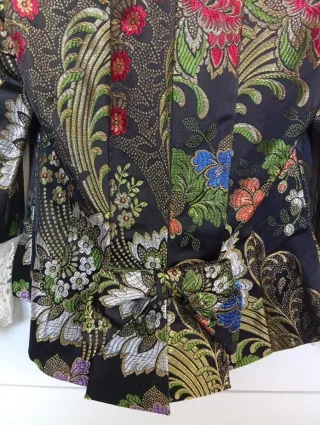 Traje Fallera Negro Dorado