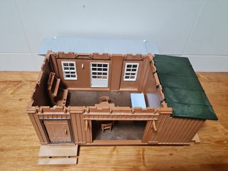 Playmobil oeste, escuela, rancho, molino.