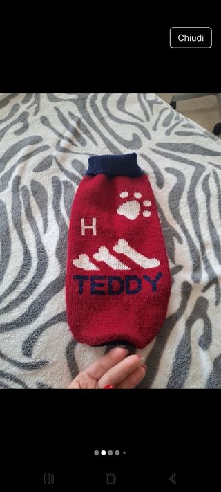 Cappottino cagnolino in lana nuovo