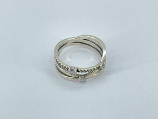 anillo plata 925mm con circonita