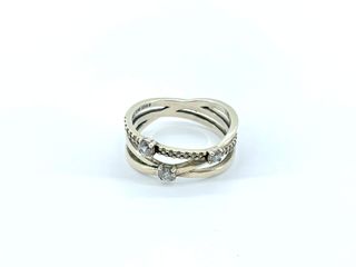 anillo plata 925mm con circonita