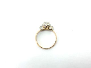 anillo oro 18k con piedra con diamante