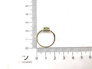 anillo oro 18k con piedra con circonita