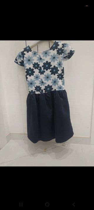 Abito bimba fiori - taglia 7 anni