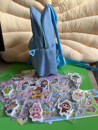 Mochila de Labubu 27cm sacapuntas