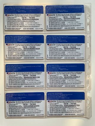 schede telefoniche atw aerei militari