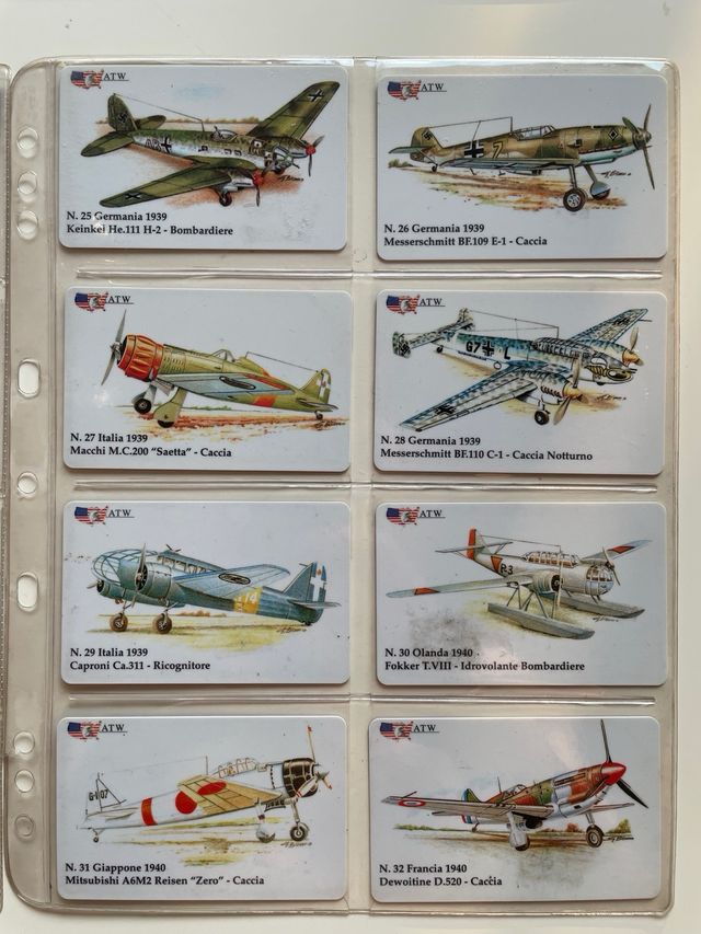 schede telefoniche atw aerei militari