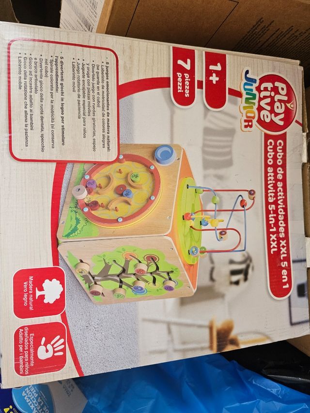Cubo actividades XXL madera Lidl