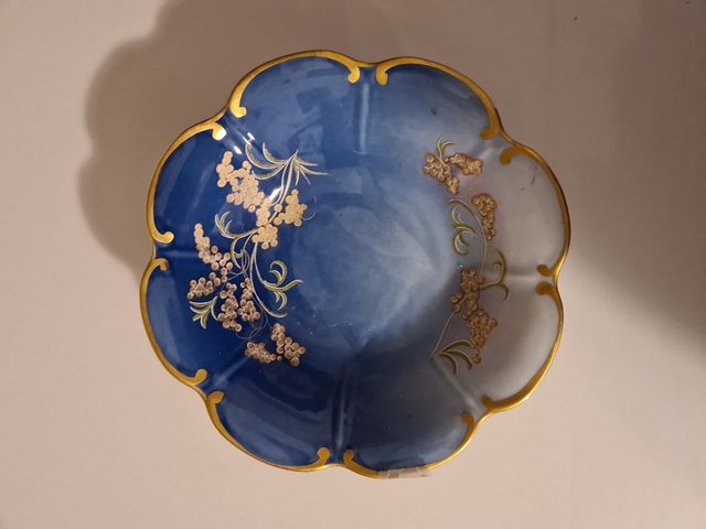 Piatto in porcellana di Limoges