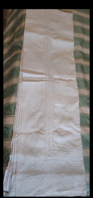 Lenzuolo lino bianco antico senza federe