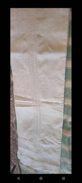 Lenzuolo lino bianco antico senza federe