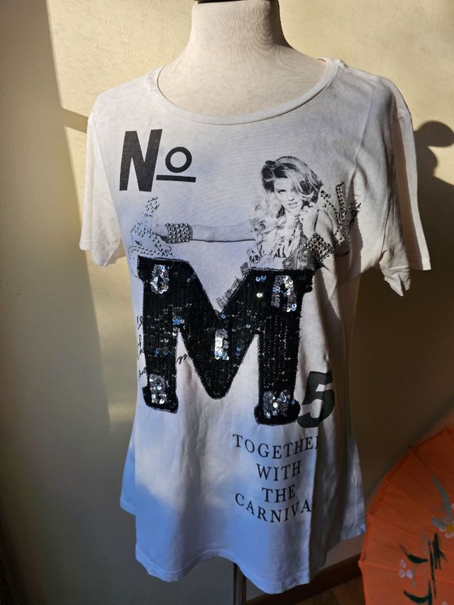 T-shirt Fanatique bianca tg M