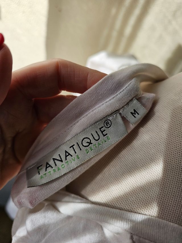 T-shirt Fanatique bianca tg M