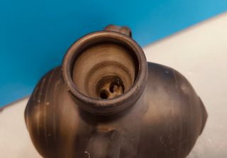 Jarrón Cerámica Negra Llamas  de Mouro