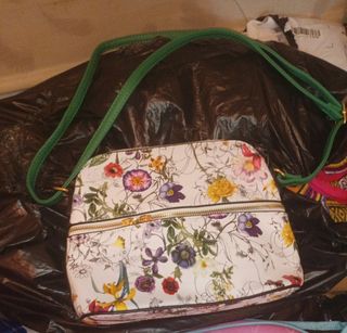 Bolso bandolera flores