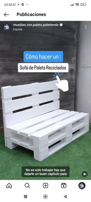 Sillon de palets