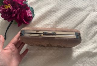 Bolso fiesta marrón dorado