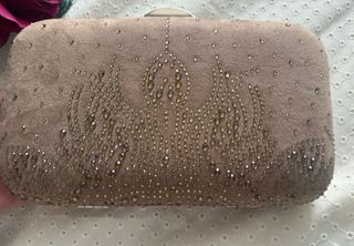 Bolso fiesta marrón dorado