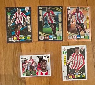 5 Cromos Iñaki Williams Supercrack Adrenalyn XL.