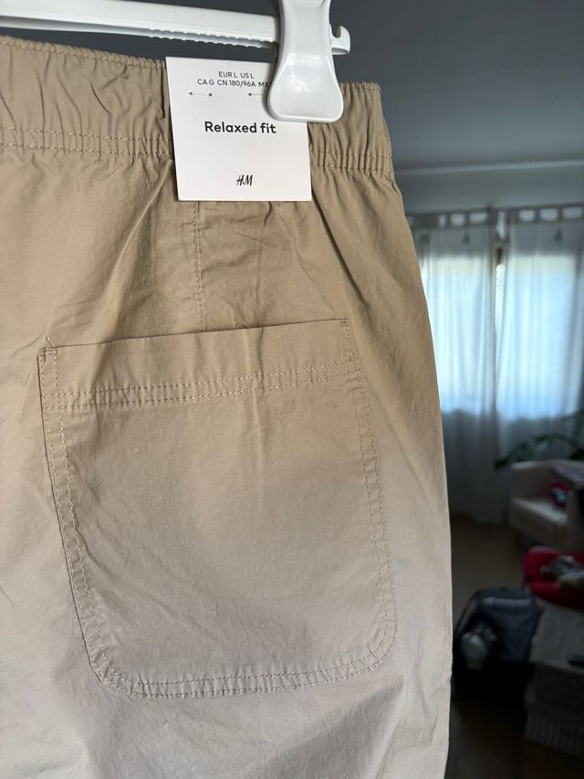Pantaloni estivi beige uomo