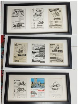 Carteles motos vintage mobylette torrot honda ENVI