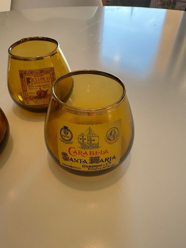 6 Vasos Brandy Osborne Vintage