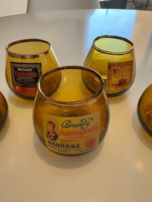 6 Vasos Brandy Osborne Vintage