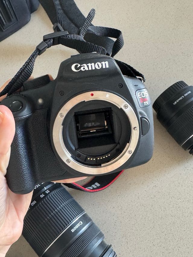 Canon EOS Rebel T5 + 2 objetivos
