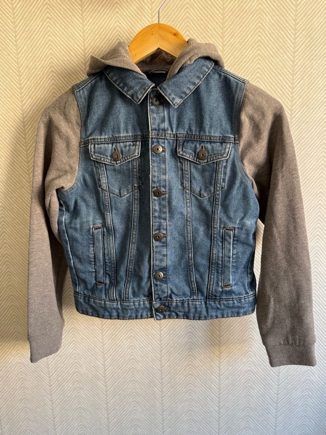 Cazadora vaquera niño con capucha 10 años