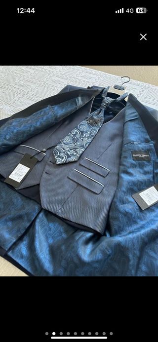 Traje Roberto Vicenti Azul - Boda