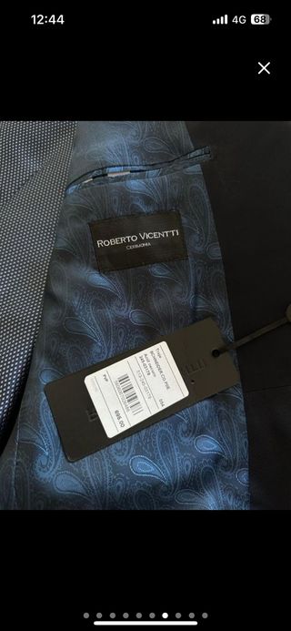 Traje Roberto Vicenti Azul - Boda